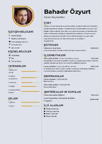 İnsan Kaynakları Cv Örnekleri cv indir